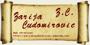 Zarija Čudomirović vizit kartica